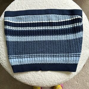 Aerie sweater knit strapless tube top crop top